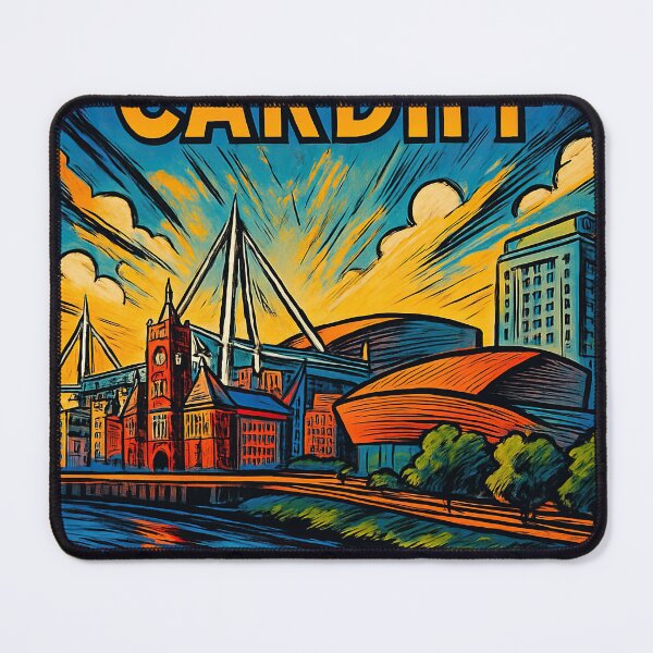 Item preview, cardiff, city | Comics stylCartoone - designed and sold by ComicsFactory.