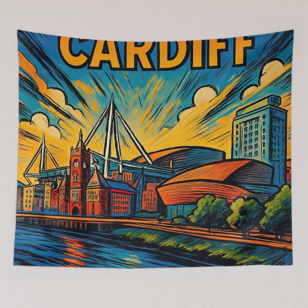 Item preview, cardiff, city | Comics stylCartoone -  designed and sold by ComicsFactory.