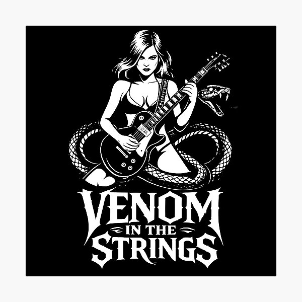Item preview, Venom in the Strings (black) designed and sold by After Nightmare.