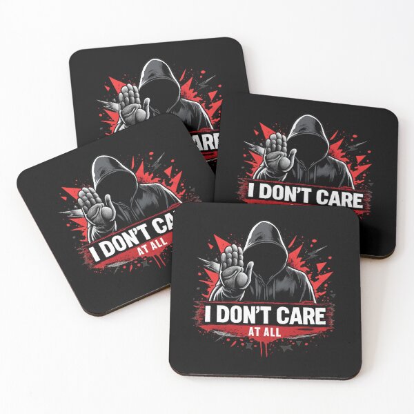 Item preview, I Don’t Care At All – Bold Statement Design designed and sold by DesignsByHania.