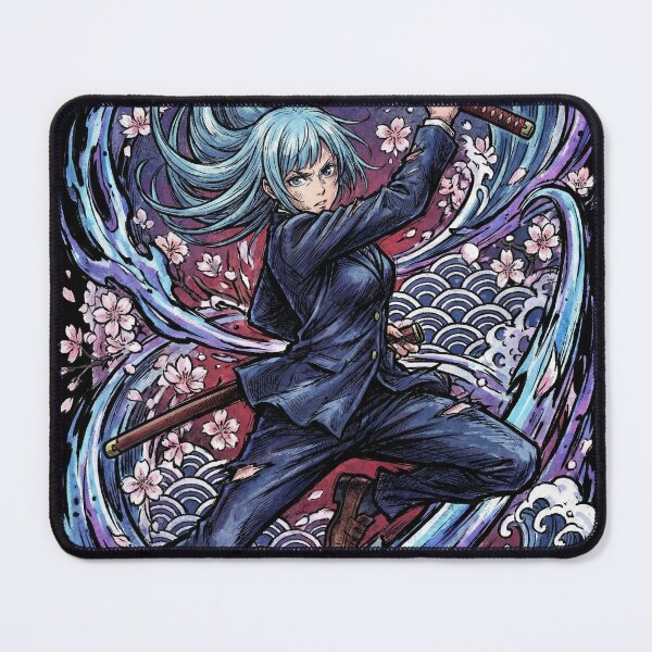 Item preview, Blue Haired Clumsy Swordswoman Sorcerer Student Mech Crush Inspired by Dark Anime Manga Fan Art Aesthetic designed and sold by Senpaiwaves.