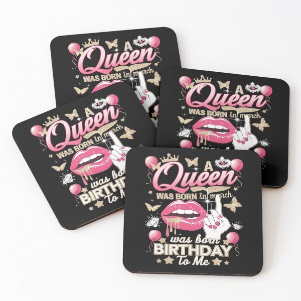 Item preview, Womens A Queen Was Born In March Happy Birthday To Me  designed and sold by joyouartArt.