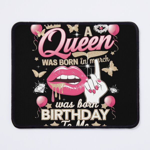 Item preview, Womens A Queen Was Born In March Happy Birthday To Me  designed and sold by joyouartArt.