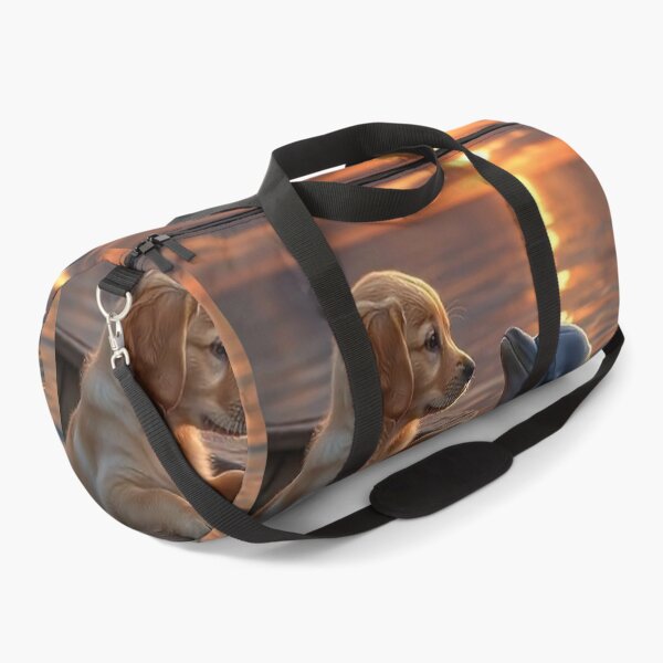 Item preview, Gentle Animal Encounter at Sunset – Puppy and Dolphin designed and sold by AmetistLight.
