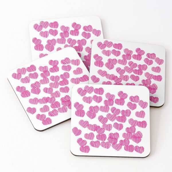 Item preview, Pink Floating Hearts Valentines Day designed and sold by ellenhenry.