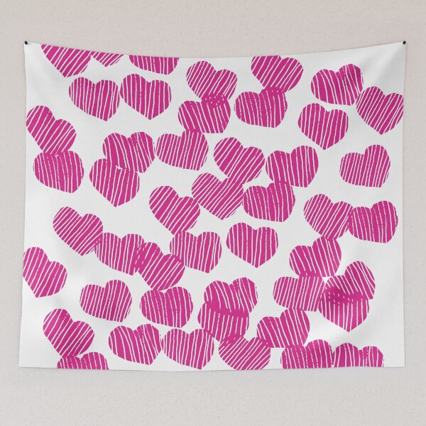 Item preview, Pink Floating Hearts Valentines Day designed and sold by ellenhenry.