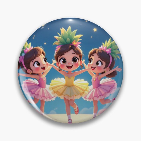 Item preview, DolledUp Pineapple Ballerinas under starlight – dreamy moves, pastel hills & magical vibes full of joy designed and sold by FotoworldEdel.
