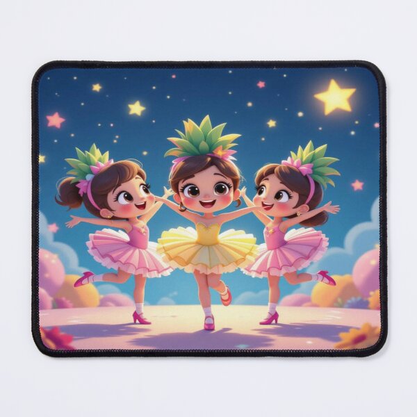 Item preview, DolledUp Pineapple Ballerinas under starlight – dreamy moves, pastel hills & magical vibes full of joy designed and sold by FotoworldEdel.