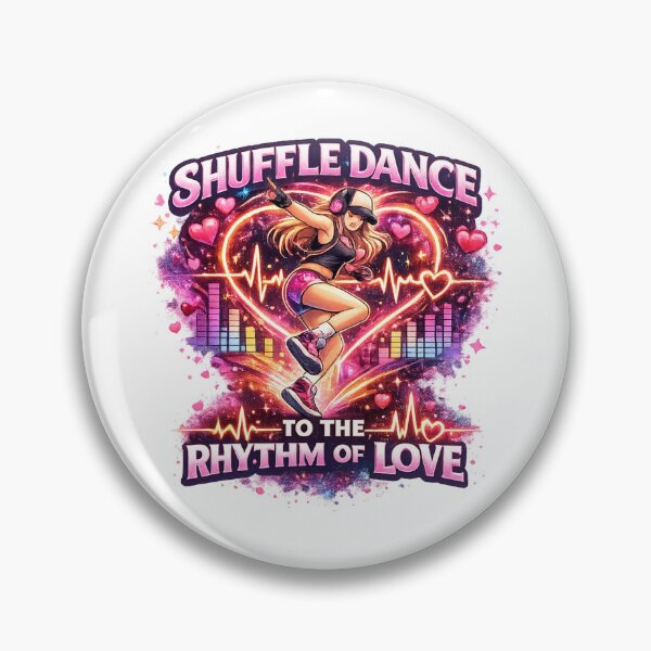 Item preview, Shuffle Dance Heartbeat Valentine Gift For Dancers designed and sold by Tender Flower Clothing.
