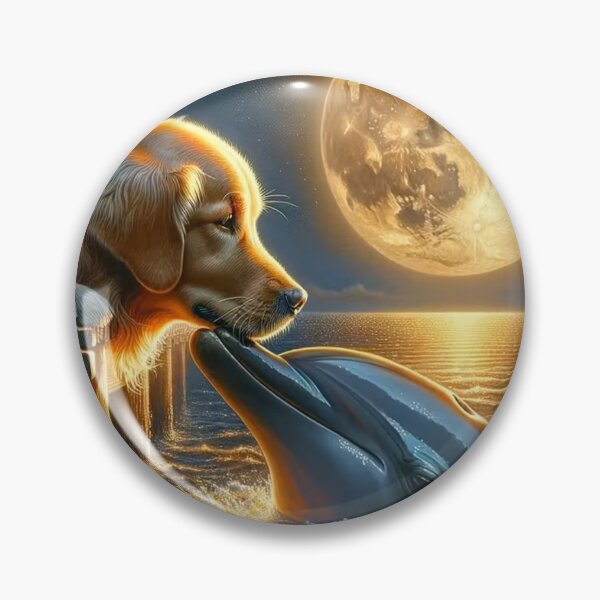 Item preview, Moonlit Animal Encounter – Magical Night Illustration designed and sold by AmetistLight.