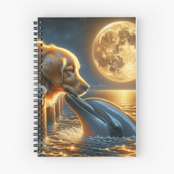 Item preview, Moonlit Animal Encounter – Magical Night Illustration designed and sold by AmetistLight.