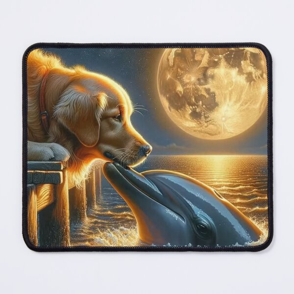Item preview, Moonlit Animal Encounter – Magical Night Illustration designed and sold by AmetistLight.
