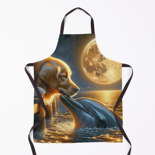 Item preview, Moonlit Animal Encounter – Magical Night Illustration designed and sold by AmetistLight.