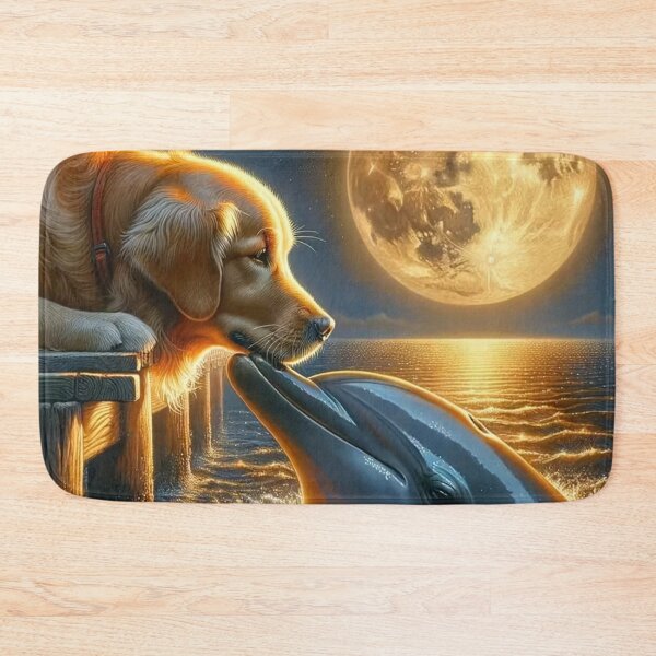 Item preview, Moonlit Animal Encounter – Magical Night Illustration designed and sold by AmetistLight.