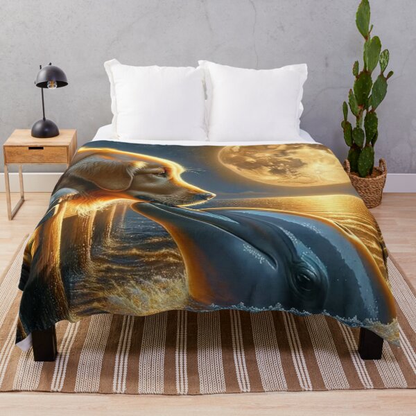 Item preview, Moonlit Animal Encounter – Magical Night Illustration designed and sold by AmetistLight.
