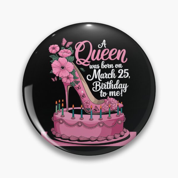 Item preview, Womens A Queen Was Born on March 25th Birthday  designed and sold by joyouartArt.