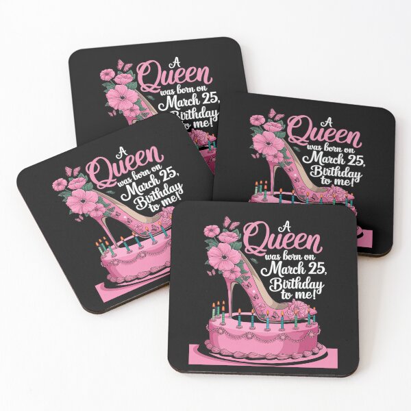 Item preview, Womens A Queen Was Born on March 25th Birthday  designed and sold by joyouartArt.