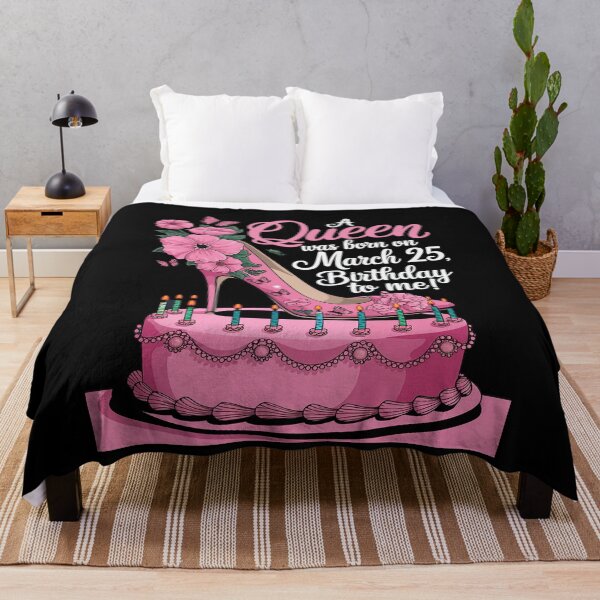 Item preview, Womens A Queen Was Born on March 25th Birthday  designed and sold by joyouartArt.