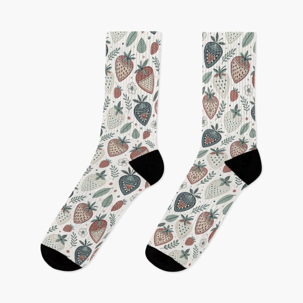 Item preview, Nordic Folk Strawberry Symbols | Scandinavian Summer designed and sold by Shuga-Design.