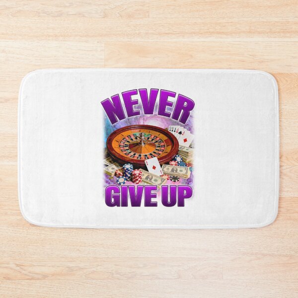 Item preview, Never Give Up Funny Gambler Retro Bootleg designed and sold by bngfx.