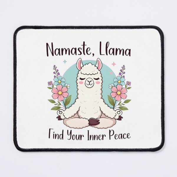 Item preview, Namaste Llama Yoga Mug | Funny Meditation Coffee Cup | Cute Animal Yoga Lover Gift | Zen Llama designed and sold by GeniePixel.