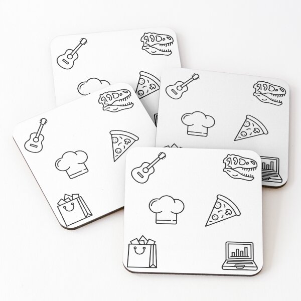 Item preview, Six Friends Icons - Line Art designed and sold by Screen Lore.