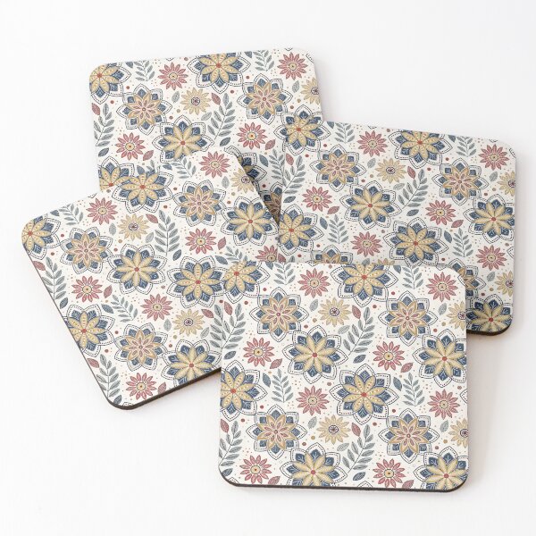 Item preview, Nordic Picnic Floral Rosettes | Scandinavian Folk Design designed and sold by Shuga-Design.