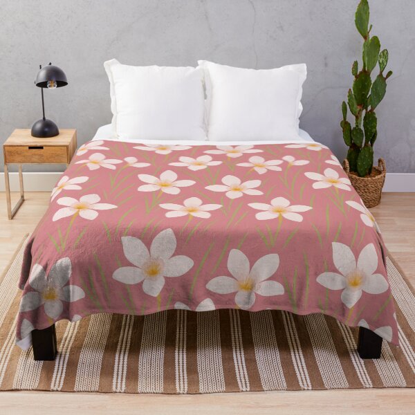 Item preview, Minimalistic floral pattern on a pink background designed and sold by VitSArt.