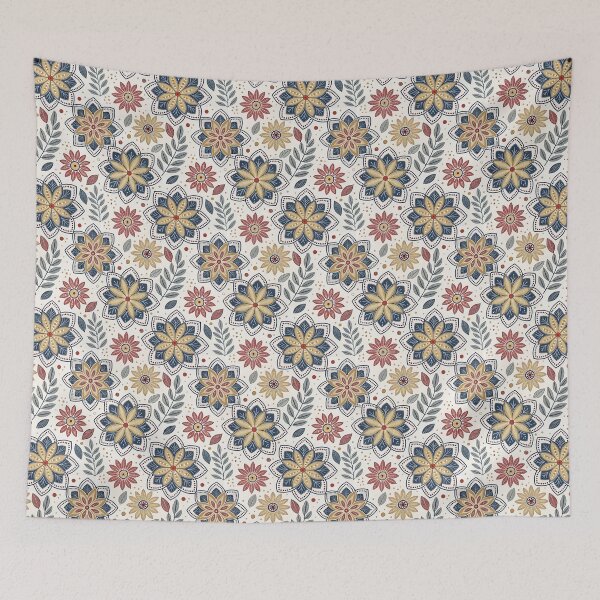 Item preview, Nordic Picnic Floral Rosettes | Scandinavian Folk Design designed and sold by Shuga-Design.