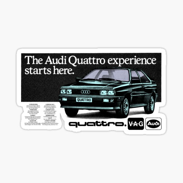 Audi quattro наклейка