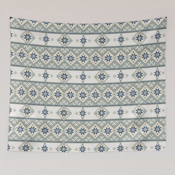 Item preview, Nordic Mini Picnic Check | Cozy Scandinavian Textile Folk designed and sold by Shuga-Design.