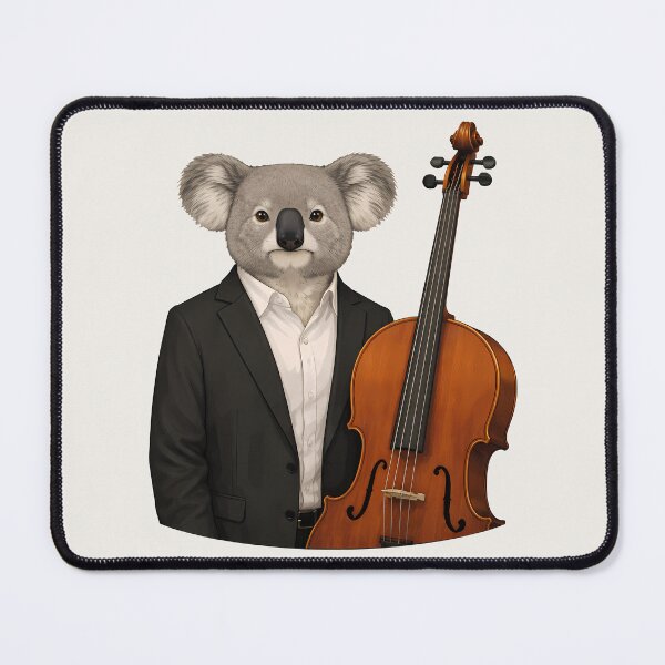 Item preview, Koala with Cello Illustration designed and sold by Ombrya.