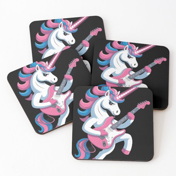 Item preview, E-Guitar Unicorn Rocking Fantasy designed and sold by Libbysharts.