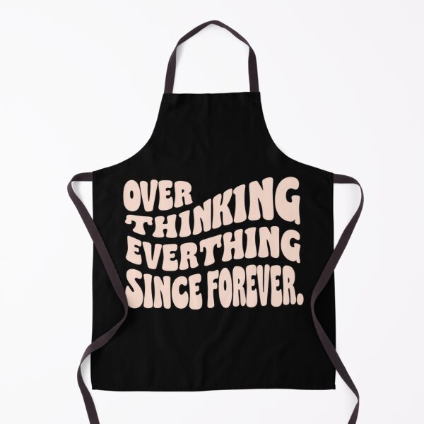 Item preview, Wavy Overthinking Quote Design – Funny Mental Health Typography for Posters, Tees & Digital Art designed and sold by Bright Nest Studio.