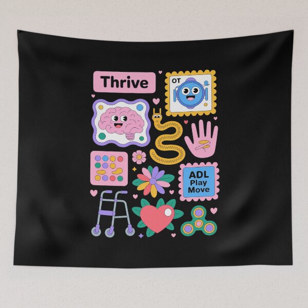 Item preview, Floral Occupational Therapy Therapist  designed and sold by SyncSusscess.