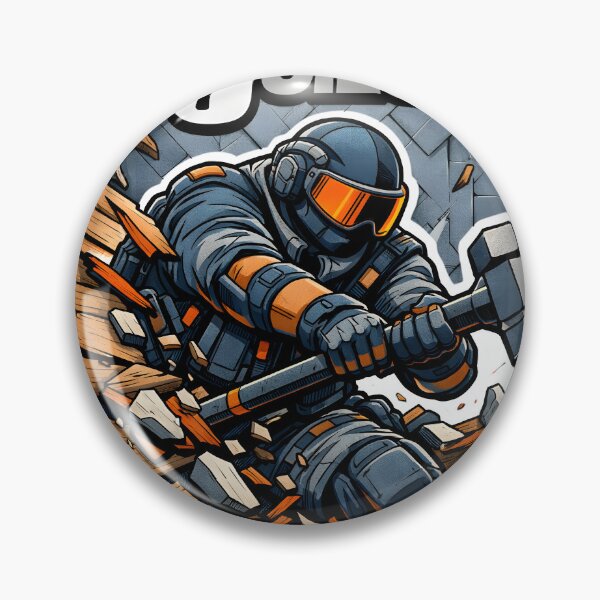 Item preview, Six Siege Sledge Operator Tactical Breaching Hammer Fan Art - Scottish SAS Attacker Soft Breach Combat Illustration. designed and sold by Vivaan Studio.