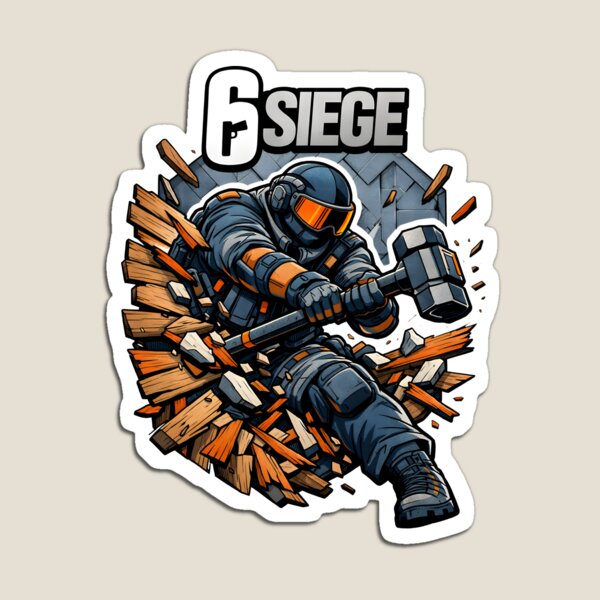 Item preview, Six Siege Sledge Operator Tactical Breaching Hammer Fan Art - Scottish SAS Attacker Soft Breach Combat Illustration. designed and sold by Vivaan Studio.