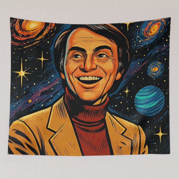 Item preview, Carl Sagan | Comics stylCartoone -  designed and sold by ComicsFactory.