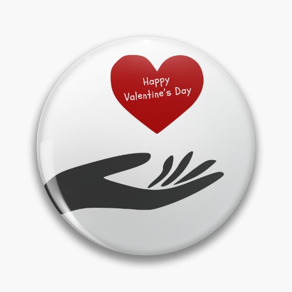 Item preview, Happy Valentine’s day Heart Above The Hand. designed and sold by Dinasshop.