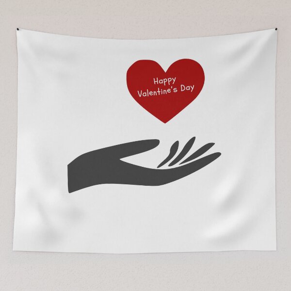 Item preview, Happy Valentine’s day Heart Above The Hand. designed and sold by Dinasshop.