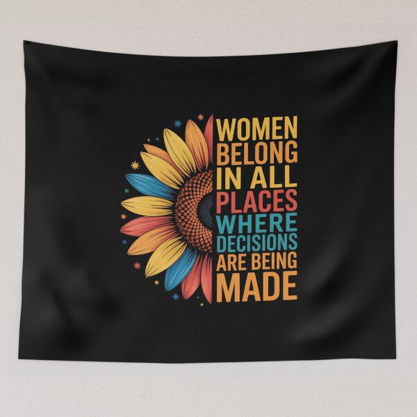 Item preview, Feminist Support Flower Cute designed and sold by SyncSusscess.