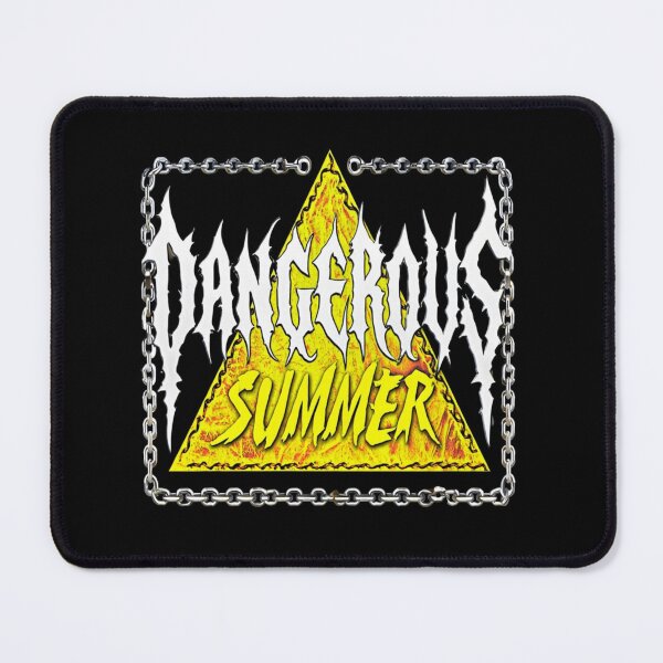 Item preview, Dangerous Summer Warning Sign – Bold Grunge Triangle Graphic with Chain Border for Streetwear Fans designed and sold by Bright Nest Studio.