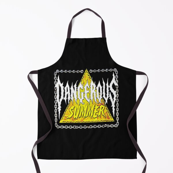 Item preview, Dangerous Summer Warning Sign – Bold Grunge Triangle Graphic with Chain Border for Streetwear Fans designed and sold by Bright Nest Studio.
