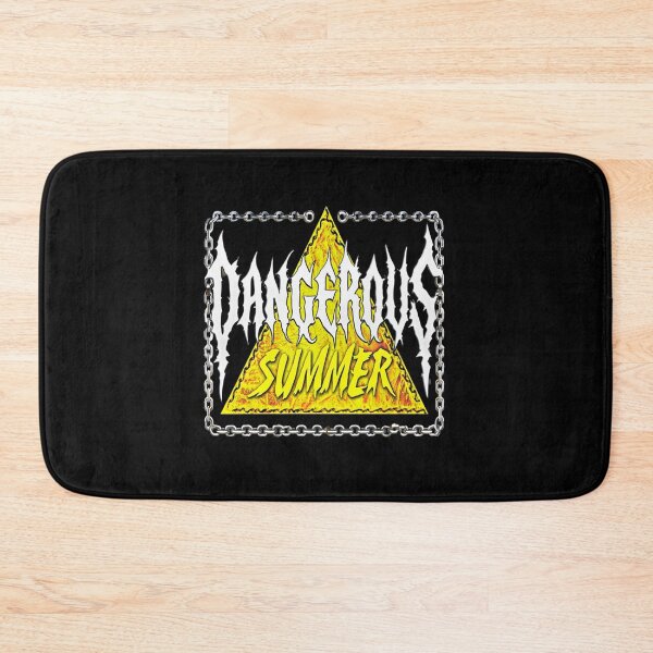 Item preview, Dangerous Summer Warning Sign – Bold Grunge Triangle Graphic with Chain Border for Streetwear Fans designed and sold by Bright Nest Studio.