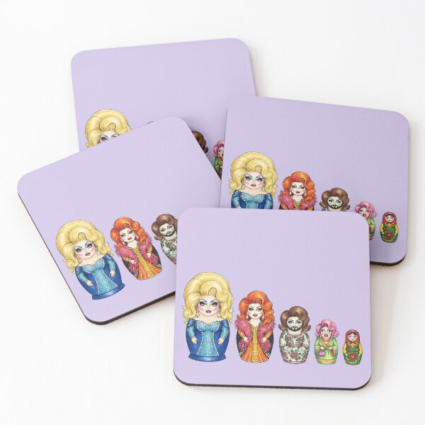 Item preview, Campy Drag Queen Matryoshka Dolls Queer Russian Nesting designed and sold by TackyTime.