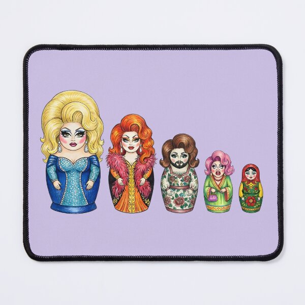Item preview, Campy Drag Queen Matryoshka Dolls Queer Russian Nesting designed and sold by TackyTime.
