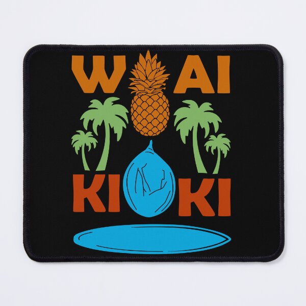 Item preview, Waikiki Hawaii Souvenir Surfing Coconut Honolulu designed and sold by DSWShirts.