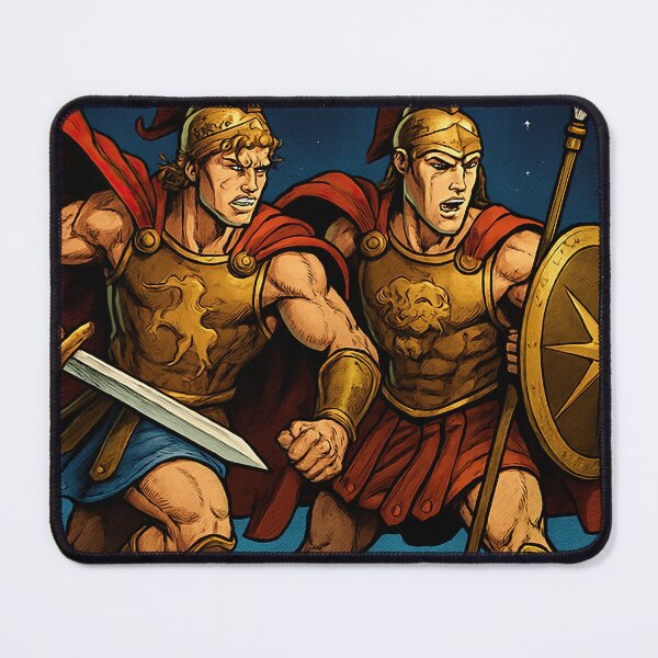 Item preview, Castor and Pollux, Greek mythology | Comics stylCartoone - designed and sold by ComicsFactory.