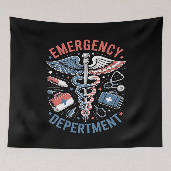 Item preview, Emergency Department 4th of July Usa Emergency Room Nurse designed and sold by Libbysharts.