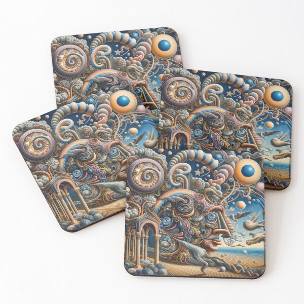 Item preview, Surreal Nature Pattern with Dreamlike Abstract Flow designed and sold by FotoworldEdel.